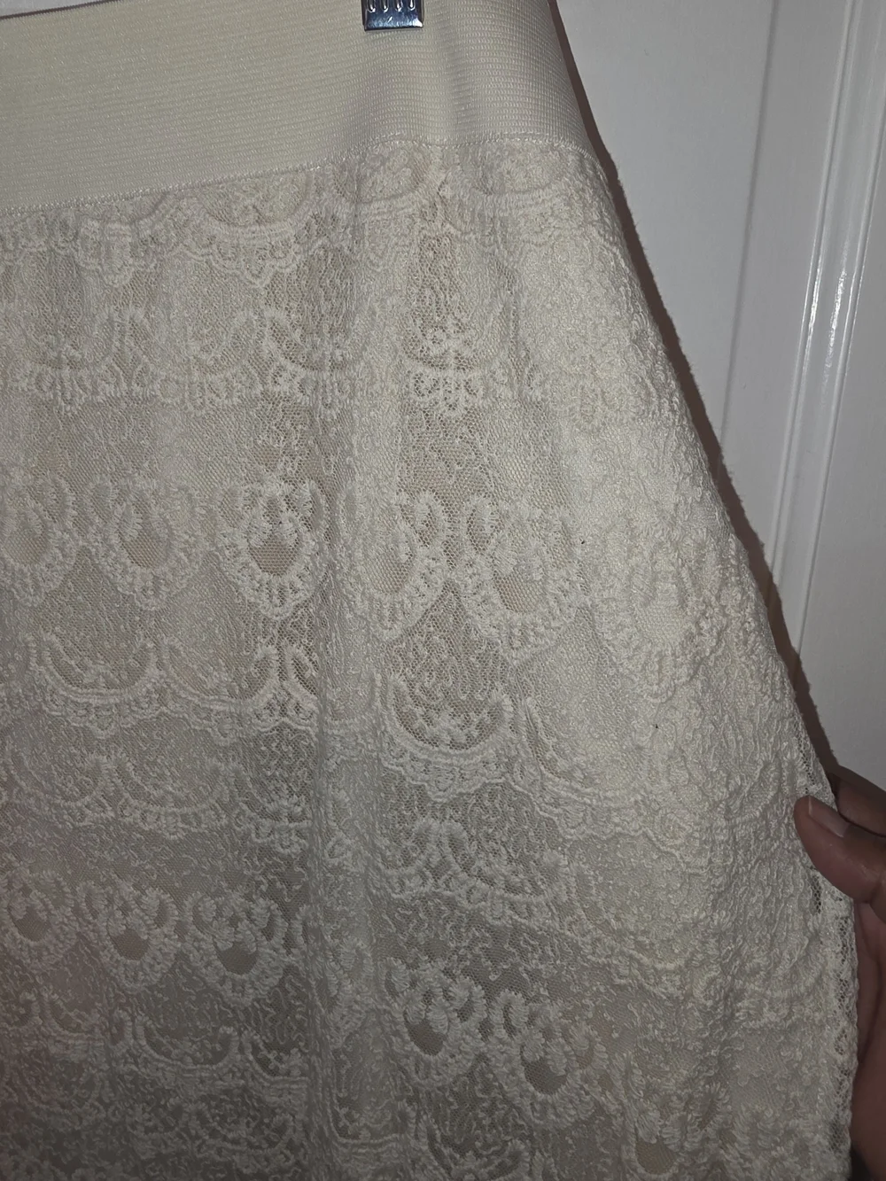 Cato's Lace Maxi Skirt in Cream - Women's Skirt